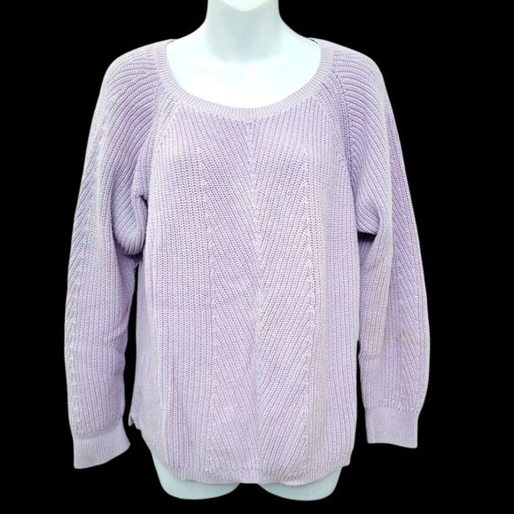 2/$20 Gap Purple Knitted Sweater Top Blouse Size: Large - Picture 1 of 9